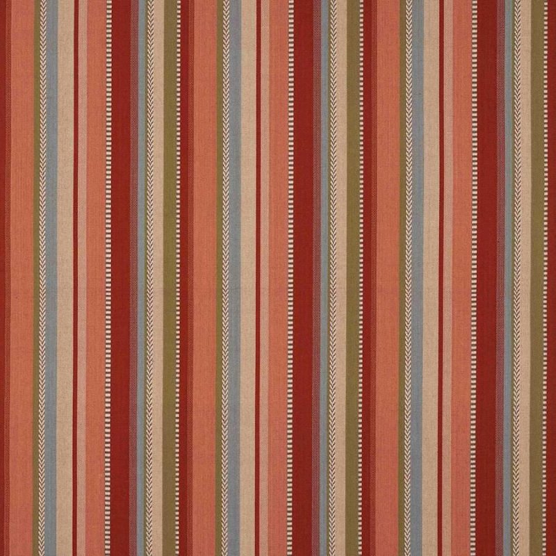 Preview: Kansa Stripe Red – Stoff von Jane Churchill