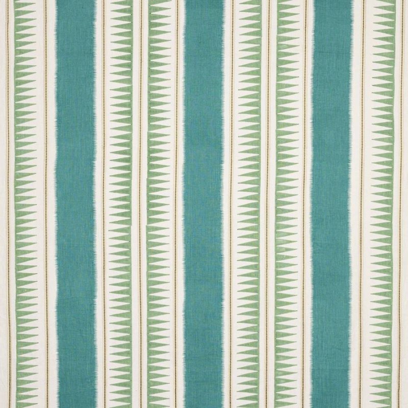 Preview: Jane Churchill Kasper Stoff in Teal/Aqua