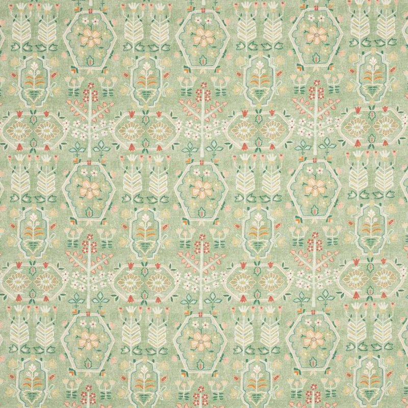 Preview: Jane Churchill Kilver Stoff in Green