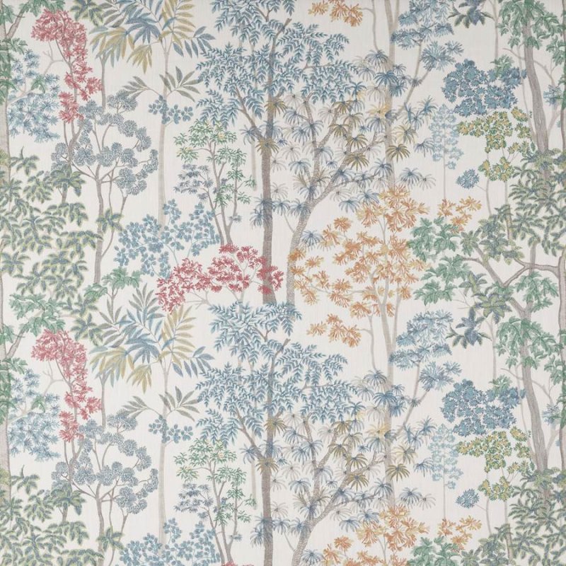 Kingswood von Jane Churchill – bedruckte Waldlandschaft, Meterware