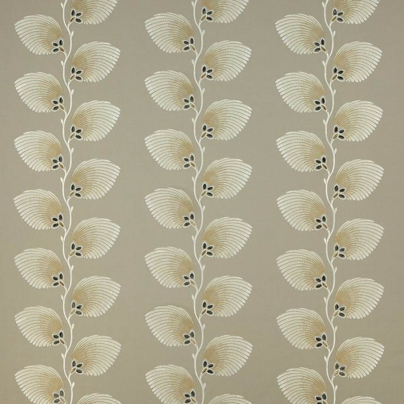 Jane Churchill Lelani Stoff in Silver/Gold