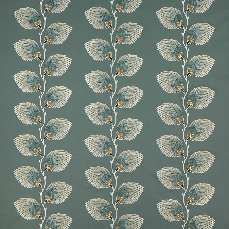 Preview: Jane Churchill Lelani Stoff in Teal