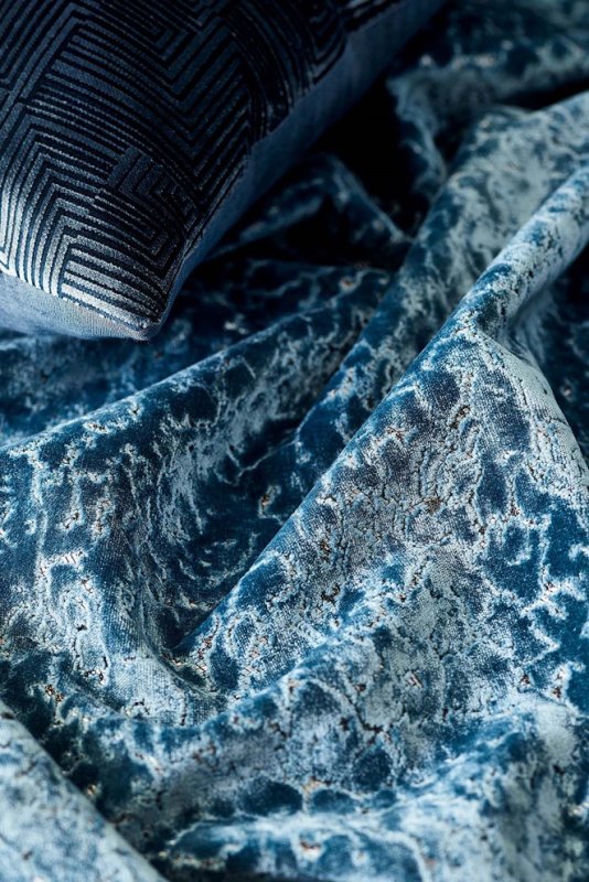 Detail des marmorierten Samts Jane Churchill Lexi