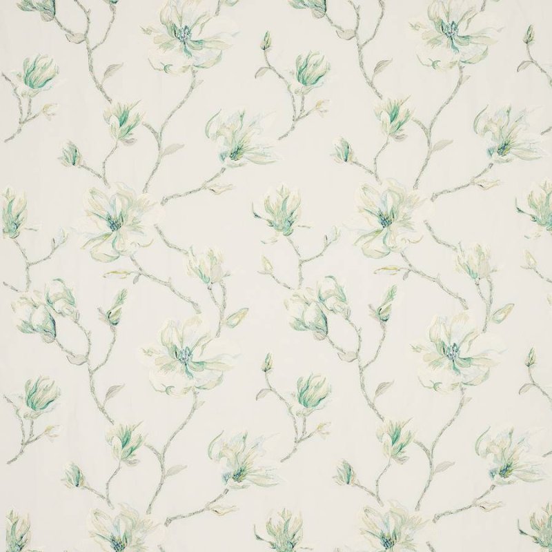 Preview: Jane Churchill Lola Flower Stoff in Green