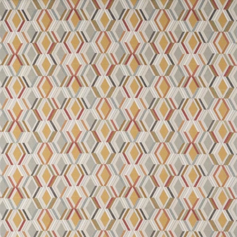Preview: Luna Ochre/Grey – Stoff von Jane Churchill