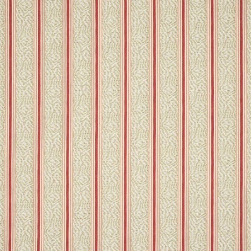 Jane Churchill Maris Stoff in Soft Red/Beige