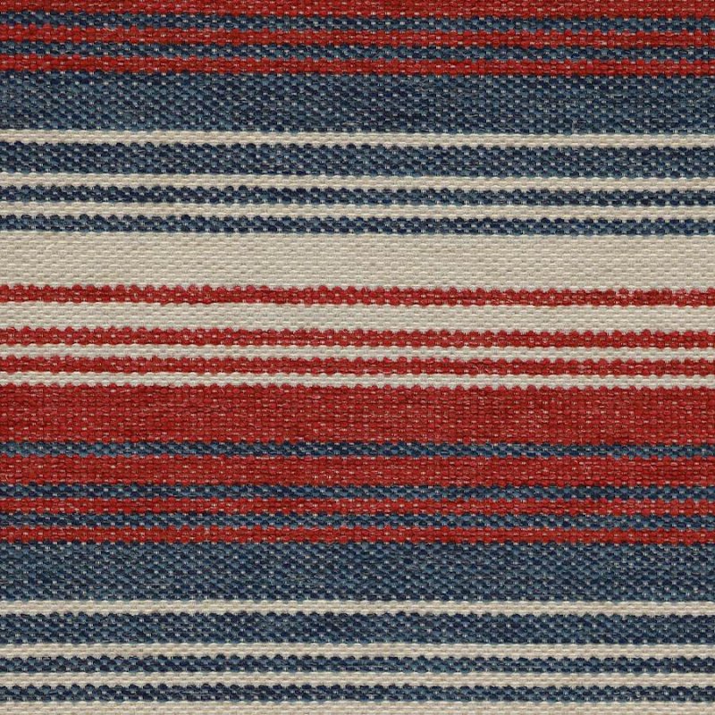 Milas von Jane Churchill – Kelim-Streifen aus Chenille, Polsterstoff, Meterware