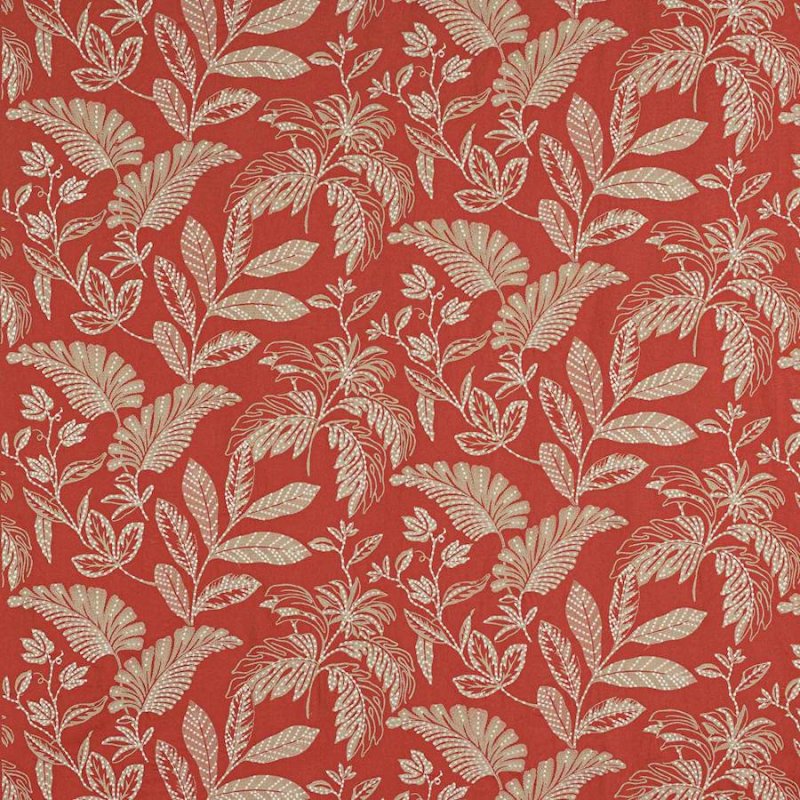 Jane Churchill Nemus Stoff in Red