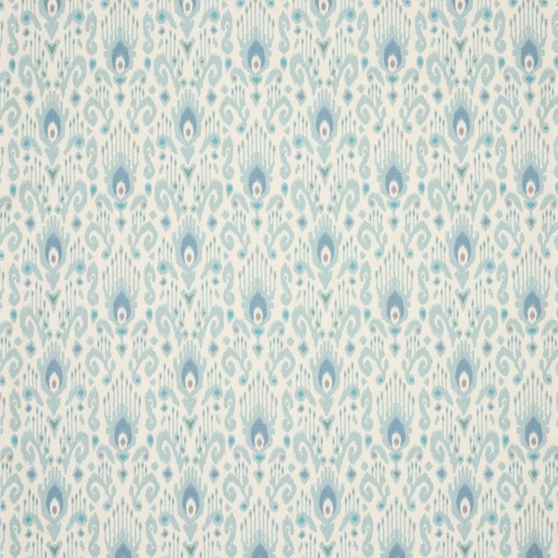 Jane Churchill Odele Ikat-Stoff in Aqua