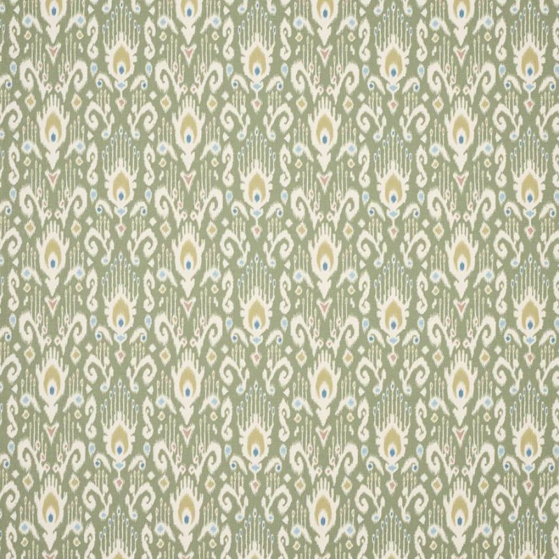 Preview: Jane Churchill Odele Ikat-Stoff in Green
