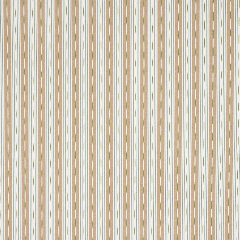 Preview: Jane Churchill Oxley Stripe Streifenstoff in Beige/Aqua