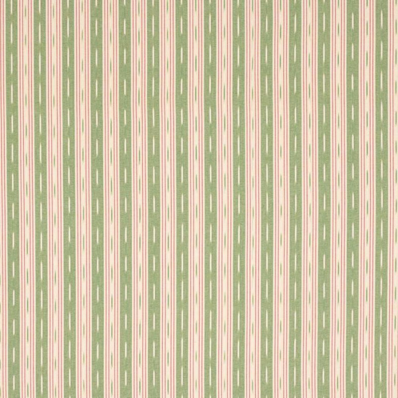 Jane Churchill Oxley Stripe Streifenstoff in Green/Pink
