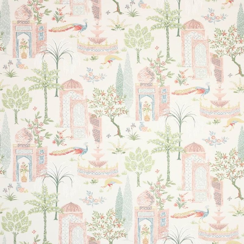 Preview: Persian Grove Pink/Grey – Stoff von Jane Churchill