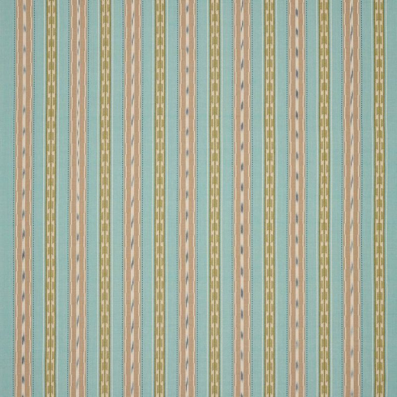 Jane Churchill Peto Stripe Streifenstoff in Aqua/Lime
