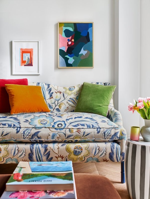 Sofa mit Bezug aus Jane Churchill Piper