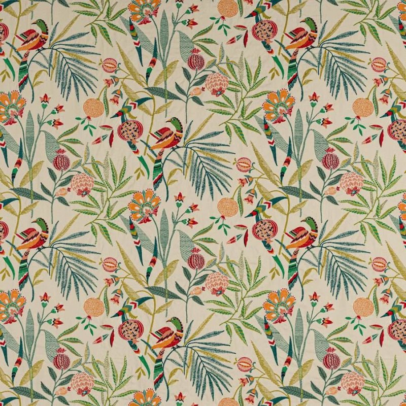 Pomegranate Tree Red/Green – Stoff von Jane Churchill