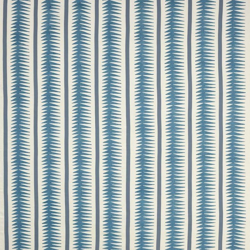 Jane Churchill Rae Leinenstoff in Blue
