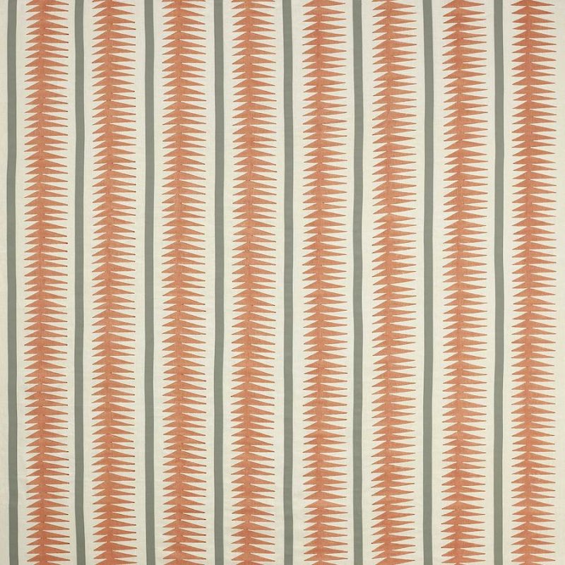 Preview: Jane Churchill Rae Leinenstoff in Burnt Orange
