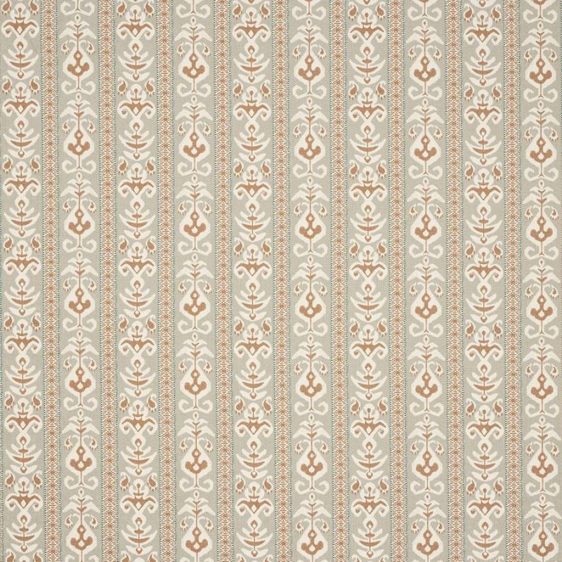 Jane Churchill Ramona Ikat-Stoff in Stone/Sienna