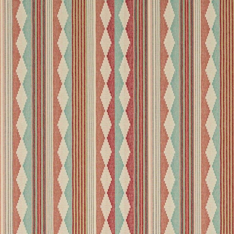 Preview: Ravi Stripe Pink/Aqua – Stoff von Jane Churchill