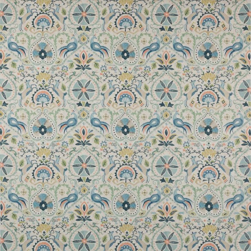 Roxton von Jane Churchill – Perserteppich-Motive auf Baumwolle, Meterware