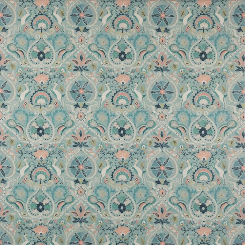 Preview: Jane Churchill Roxton Stoff in Teal