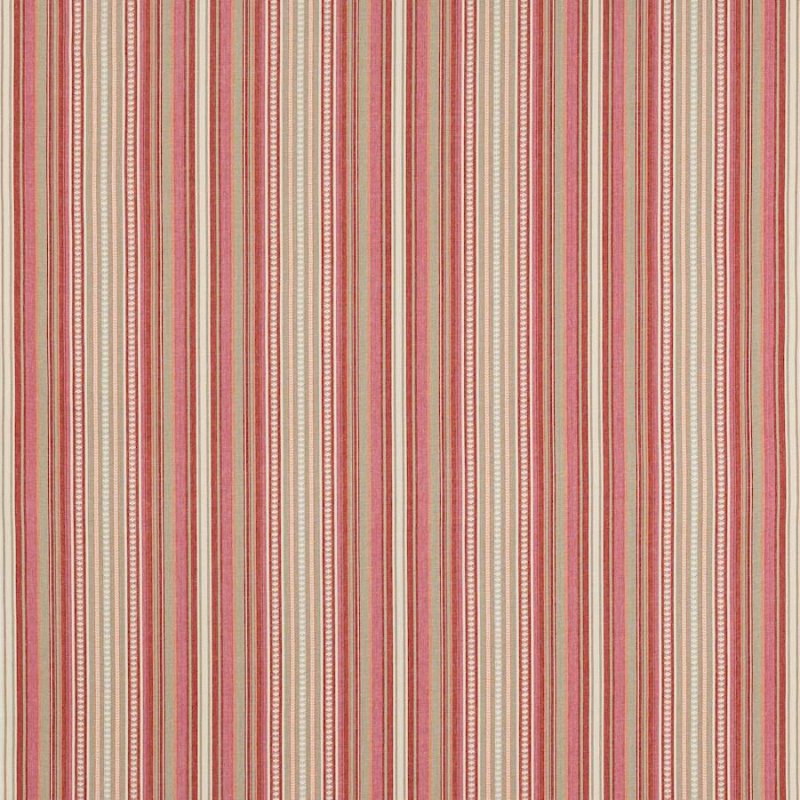 Preview: Jane Churchill Seville Stripe Streifenstoff in Red/Pink