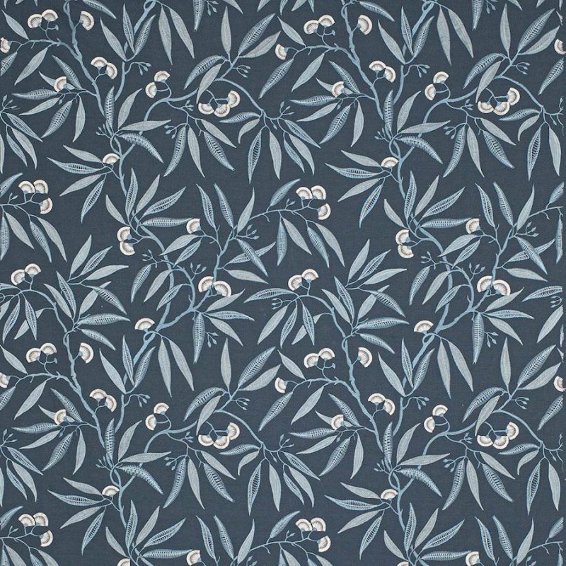 Preview: Jane Churchill Silverwood Stoff in Navy