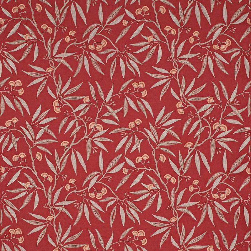 Preview: Jane Churchill Silverwood Stoff in Red