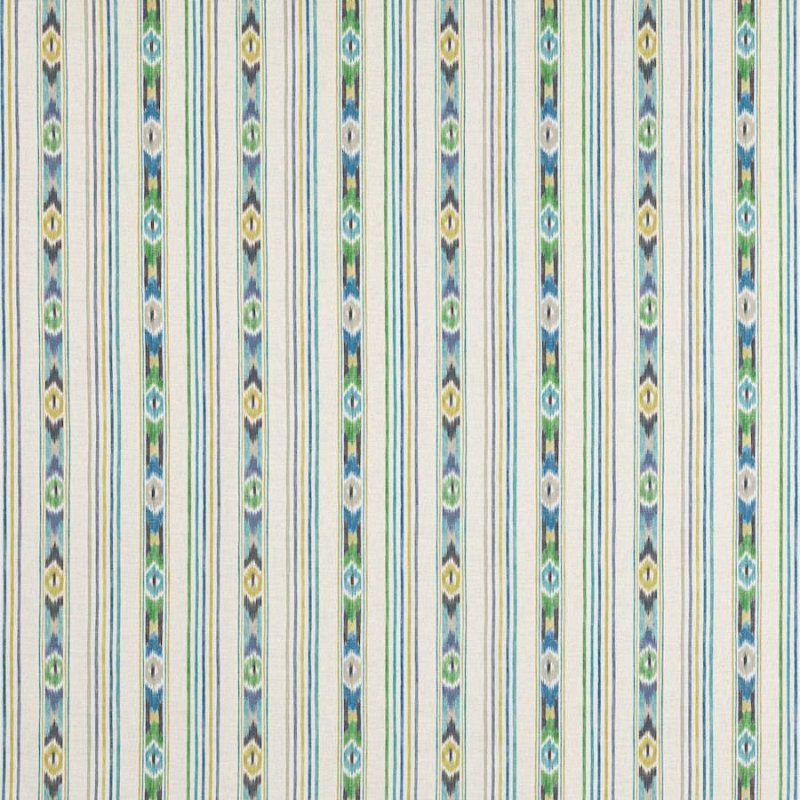 Sitari Stripe Blue/Green – Stoff von Jane Churchill