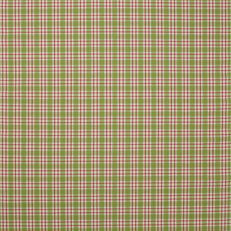 Preview: Jane Churchill Talla Check Karostoff in Green/Pink