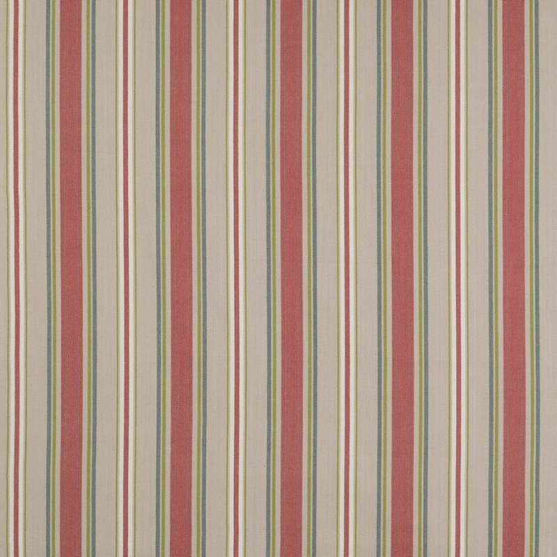 Preview: Jane Churchill Tango Stripe Streifenstoff in Red/Green