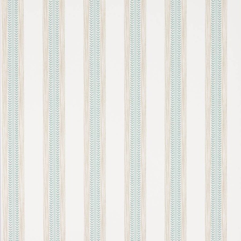 Preview: Camber Stripe Tapete von Jane Churchill in Aqua/Beige