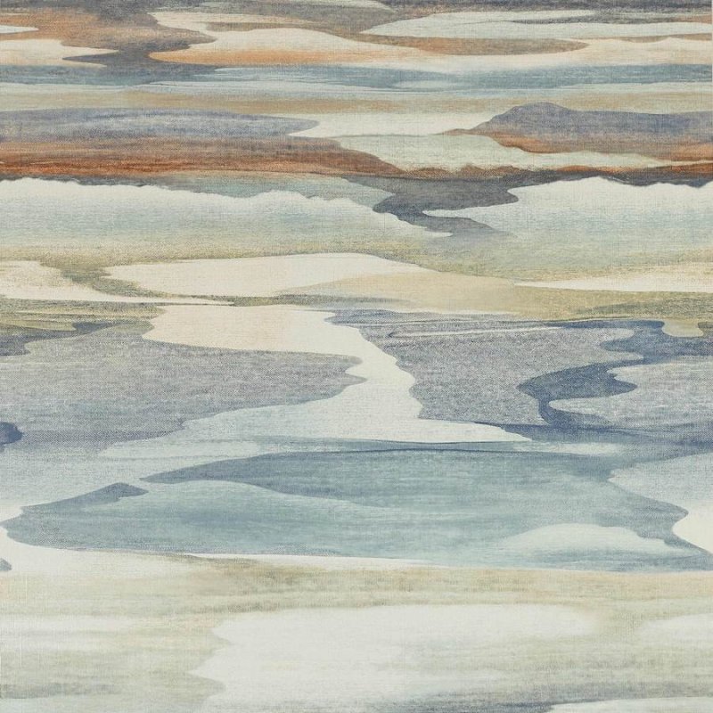 Cloudscape Tapete von Jane Churchill in Blue/Copper