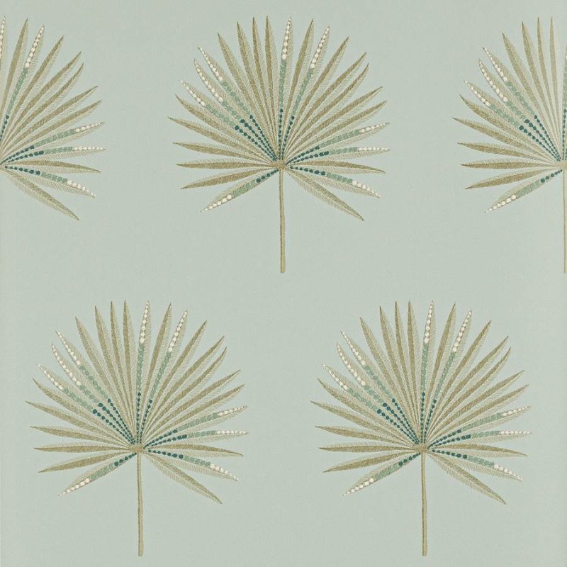 Fortunei Tapete von Jane Churchill in Aqua