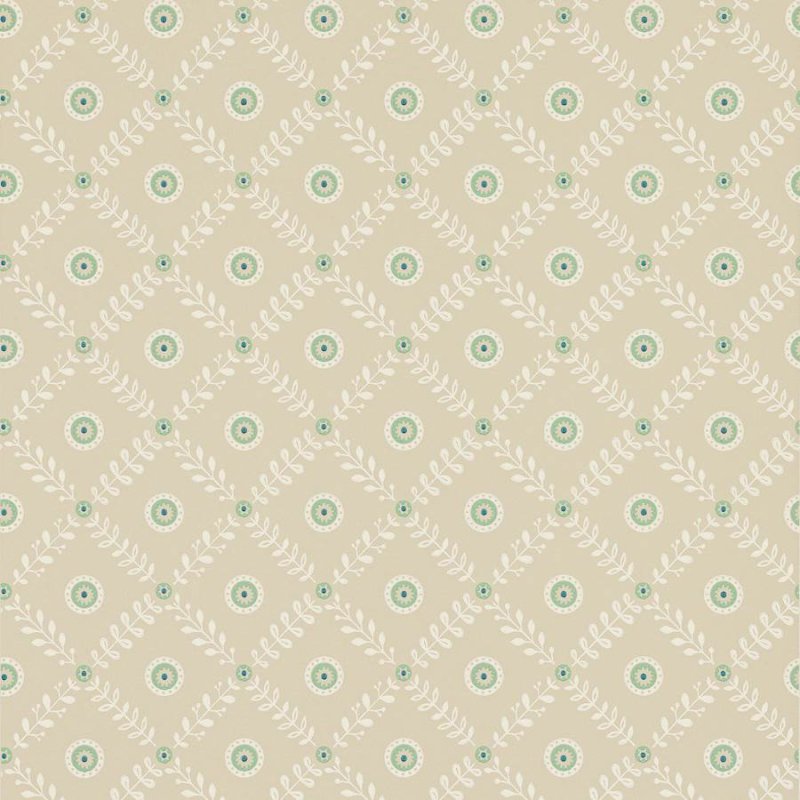Preview: Payton Tapete von Jane Churchill in Beige/Aqua
