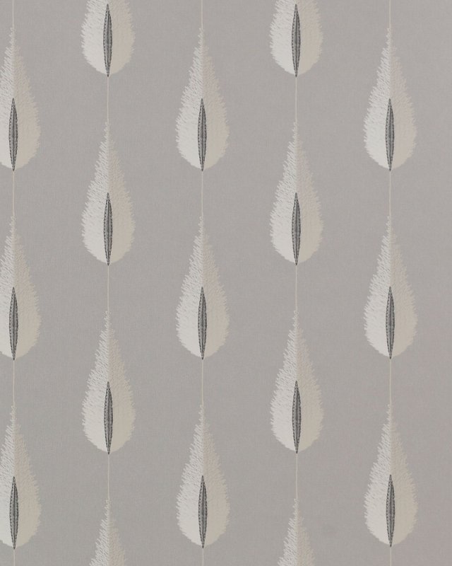 Preview: Plato Silver – Tapete von Jane Churchill