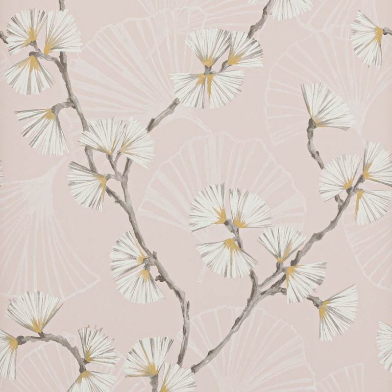 Preview: Snow Flower Tapete von Jane Churchill in Pink