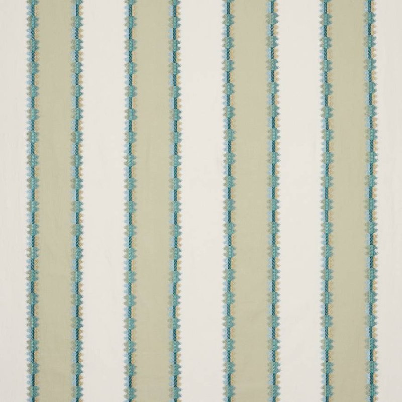Preview: Jane Churchill Toro Stripe Streifenstoff in Soft Green/Blue
