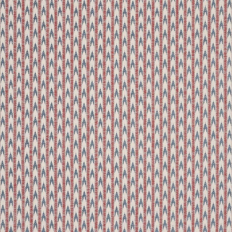 Jane Churchill Varro Webstoff in Red/Navy