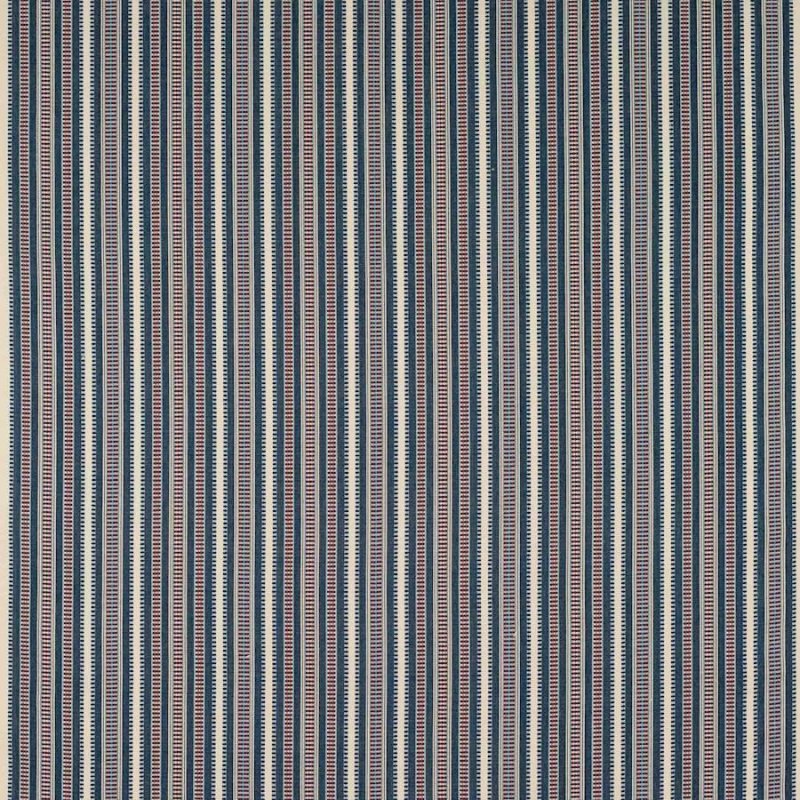 Preview: Yarra Stripe Indigo – Stoff von Jane Churchill