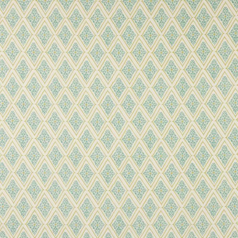 Jane Churchill Zadie Stoff in Aqua/Lime