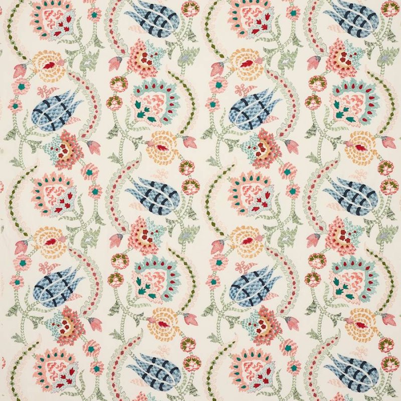 Jane Churchill Zaviera Stoff in Multi