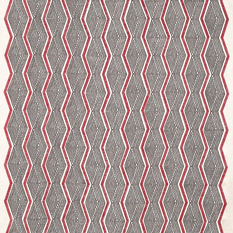 Preview: Zhiri Red/Neutral – Stoff von Jane Churchill
