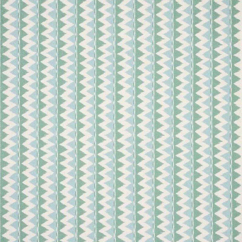 Preview: Jane Churchill Zuri Stoff in Aqua/Green