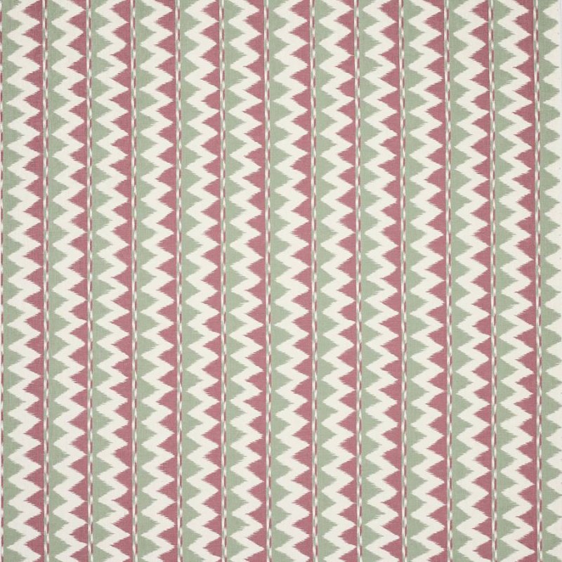 Jane Churchill Zuri Stoff in Red/Green