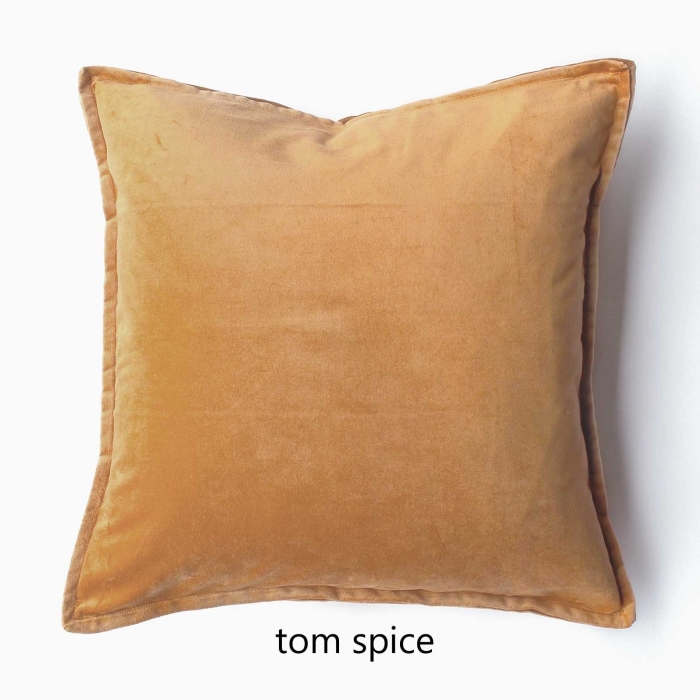 Tom Kissenhülle aus Baumwollsamt in warmen Tönen