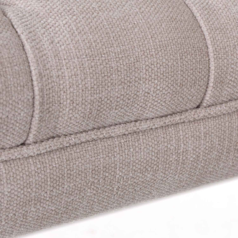 Bank Arezzo mit Knopfpolsterung in Leinen - Flamant - 104 cm