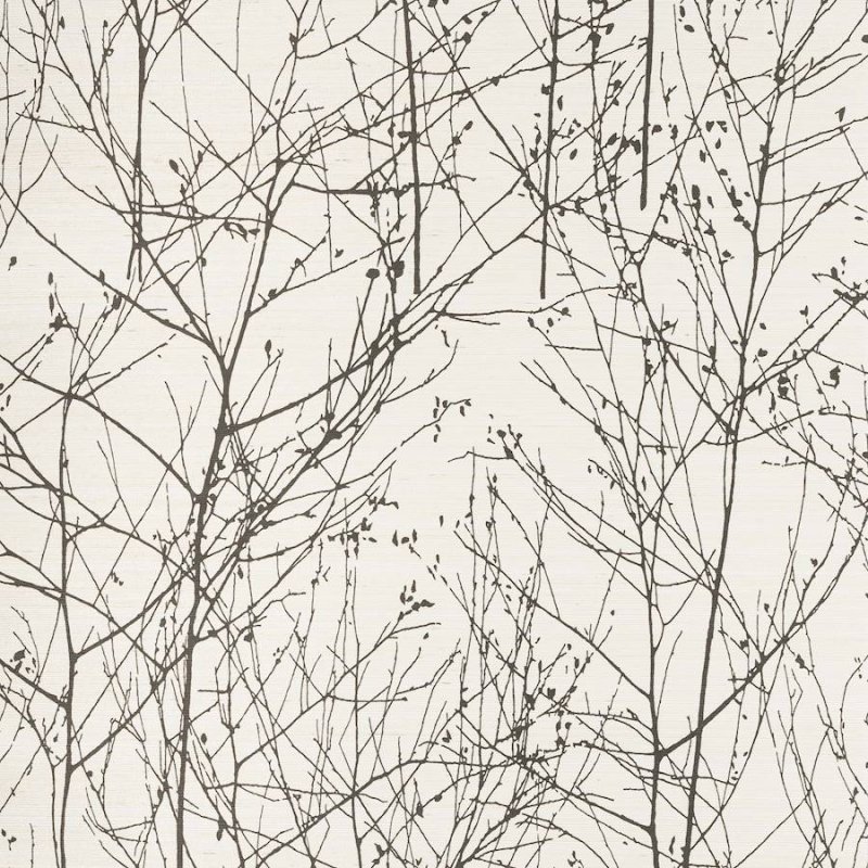 Preview: Wintertree Ebenholz – Tapete von Larsen