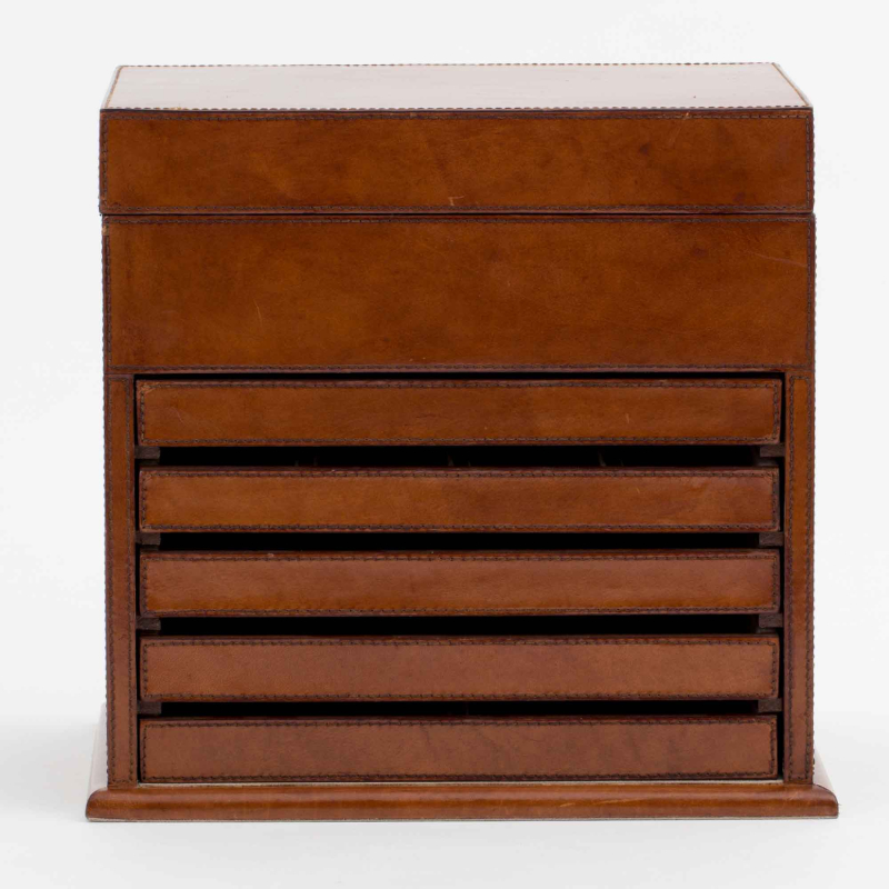 Preview: Manhattan Schmuck-Box aus Büffelleder - Flamant